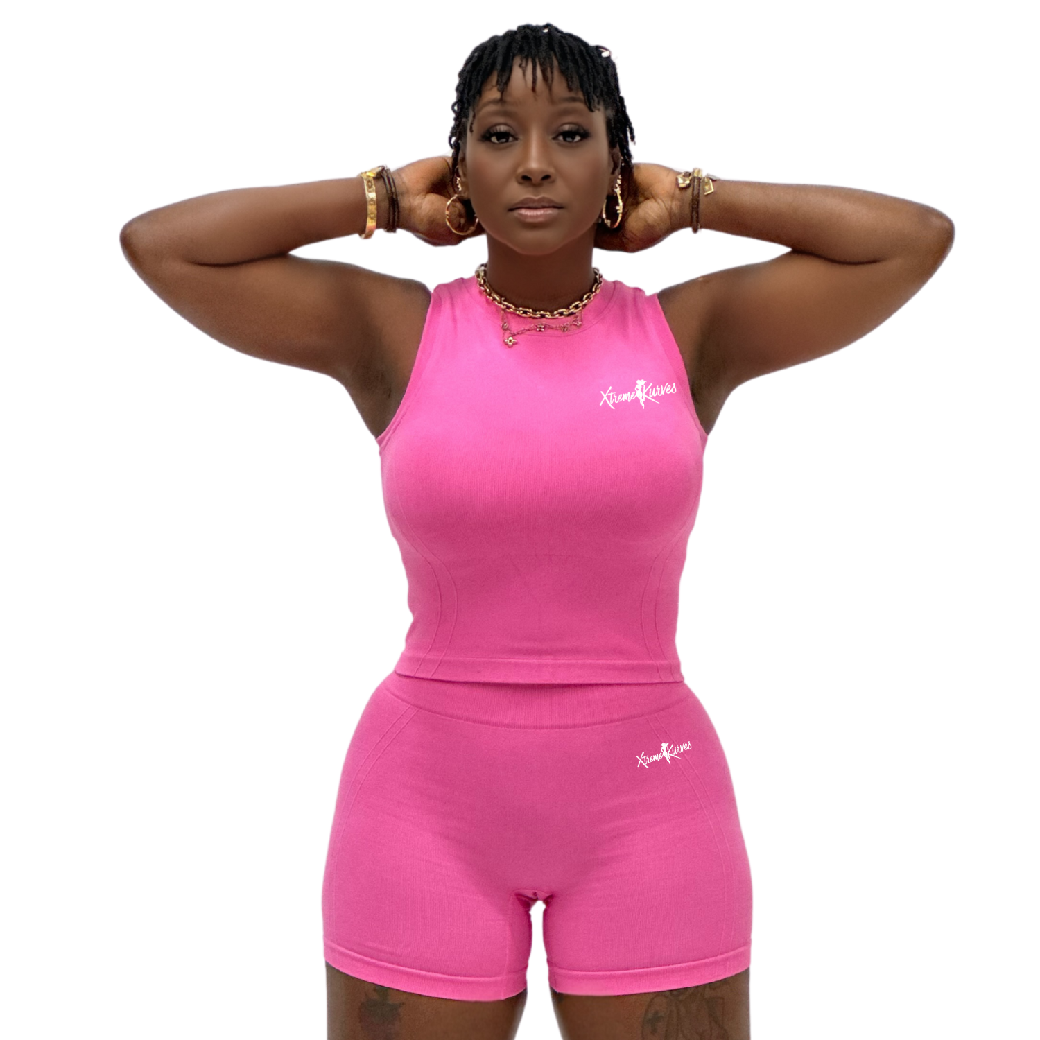 XK Pink Two Piece Compression set