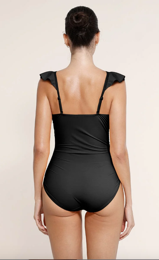 XK Ruffled Waist Training Swim Suit